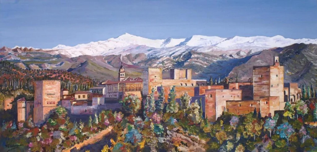 La roja. Pintor: Francisco García-Valenzuela.